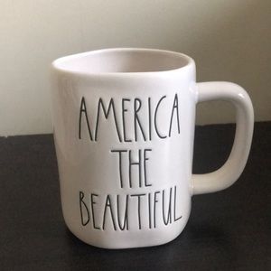 New Rae Dunn America the Beautiful Mug, double sided camper, patriotic 🇺🇸